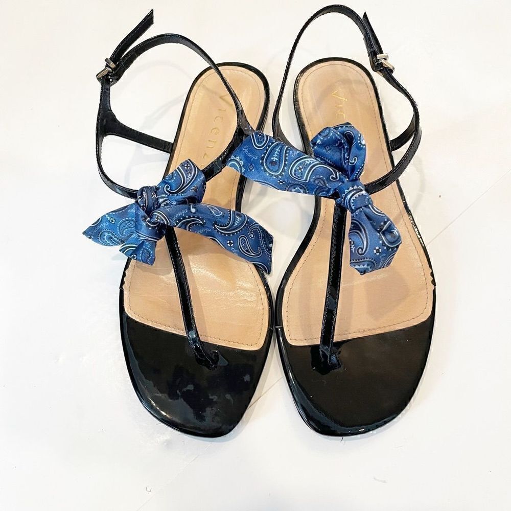 Anthropologie x Vicenza Bandana Bow Sandal size 10